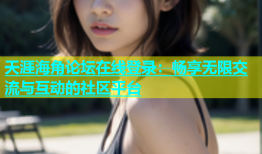 天涯海角论坛在线登录：畅享无限交流与互动的社区平台