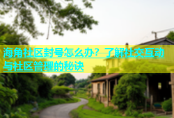 海角社区封号怎么办？了解社交互动与社区管理的秘诀